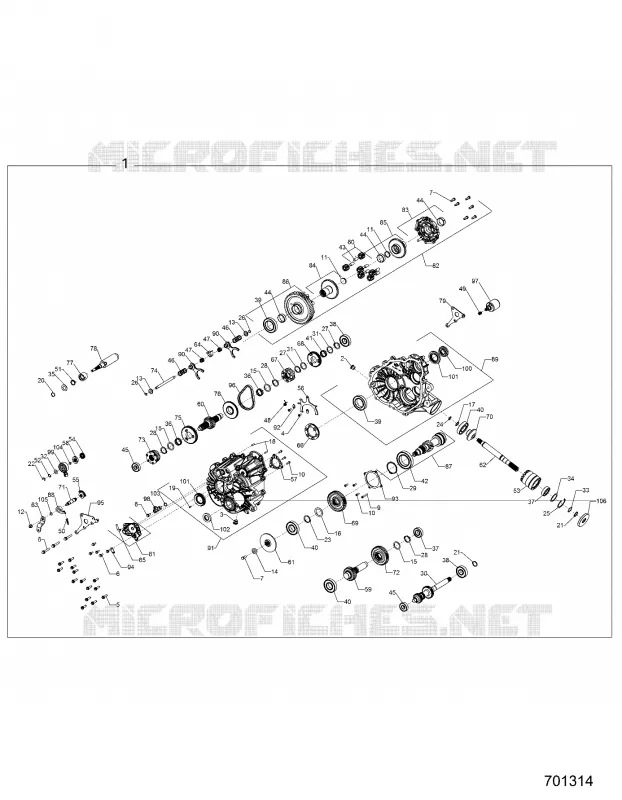 SYSTÈME DE TRANSMISSION, MAIN GEARCASE