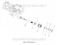 SYSTÈME DE TRANSMISSION, PONT PRINCIPAL OUTPUT SHAFT