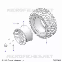 ROUES, REAR TIRE