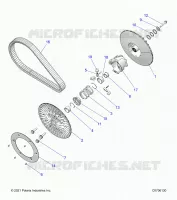 SYSTÃˆME DE TRANSMISSION, SECONDARY CLUTCH