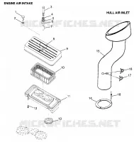 PRISE D'AIR/CONDUIT D'ADMISSION (Intl. SL 700/Intl. DELUXE) Intl. SL 700 I (4940874087B010)