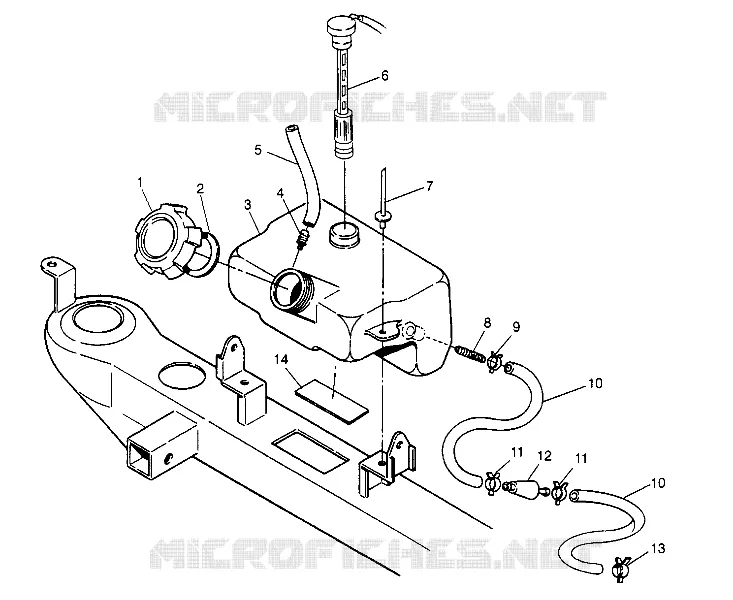 RESERVOIR D'HUILE ASSEMBLY 2x4 300 W947530 (4926742674A012)