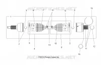 DRIVE TRAIN, DRIVE ARBRE DE TRANSMISSION ARRIERE