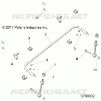 SUSPENSION, FRONT BARRE STABILISATRICE- R21RRED4JA (C700032)