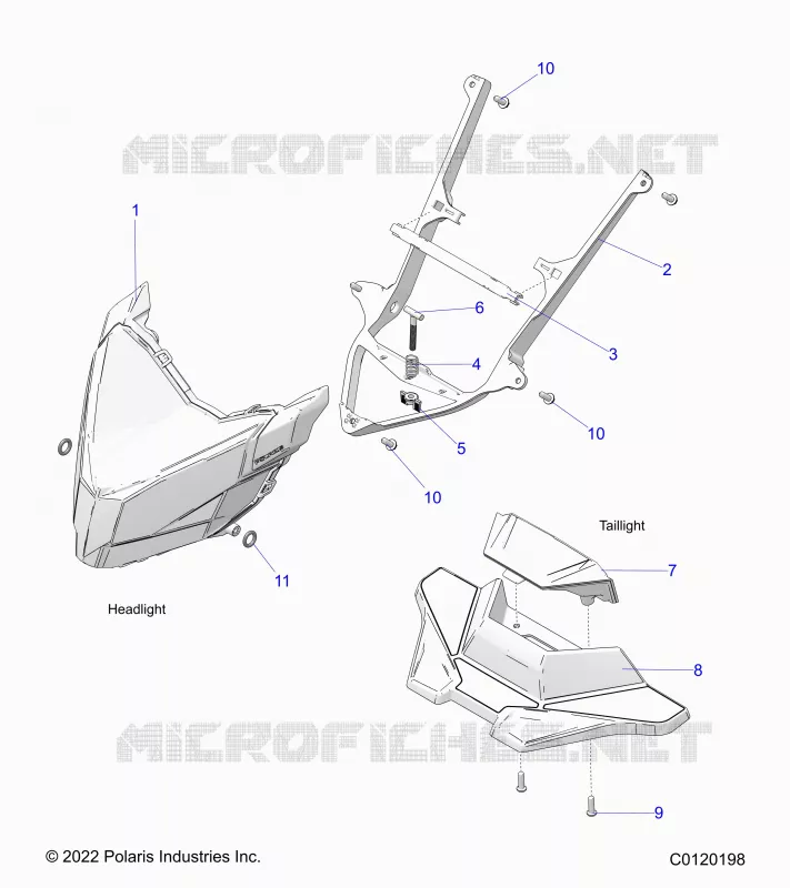 ELECTRICITE, HEADLIGHT AND TAILLIGHT