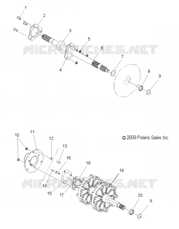SYSTÈME DE TRANSMISSION, JACKSHAFT AND ARBRE DE TRANSMISSION