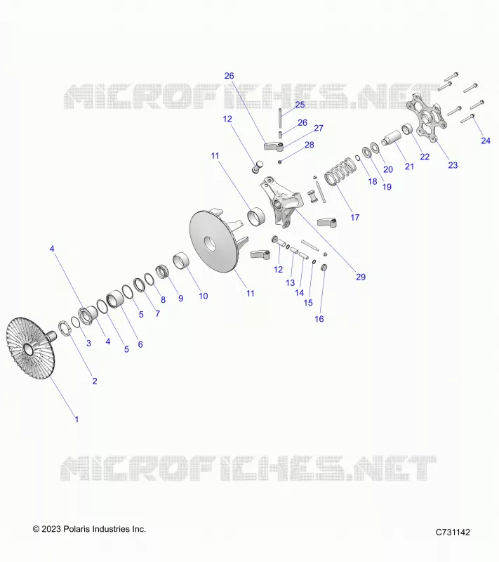 SYSTÃˆME DE TRANSMISSION, PRIMARY CLUTCH
