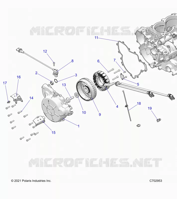 ENGINE, STATOR AND FLYROUE