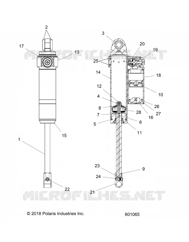 SUSPENSION, AMORTISSEUR ARRIERE TRACK