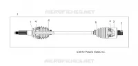 DRIVE TRAIN, TRANSMISSION ARRIERE SHAFT