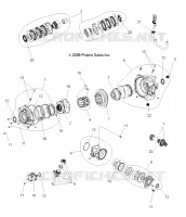 SYSTÈME DE TRANSMISSION, FRONT PONT INTERNALS (BUILT 3/05/10 AND BEFORE)