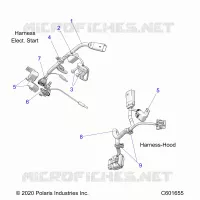 ELECTRICITE, WIRE HARNESS, HOOD, ELEC. START