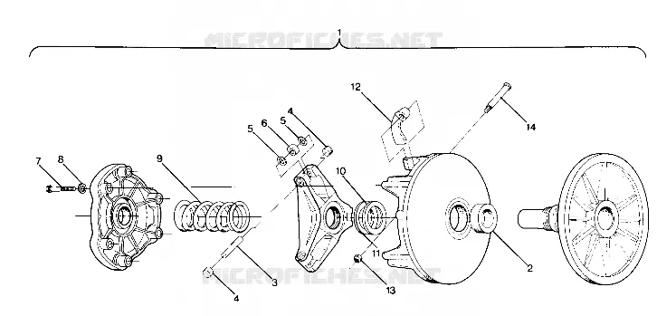 EMBRAYAGE DE TRANSMISSION LT/LTR (4912711271008A)