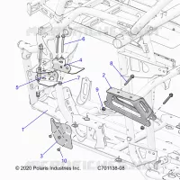 CHASSIS, MOTEUR AND REAR DRIVELINE MOUNTING