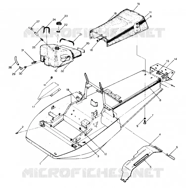 CHASSIS AND SIEGE STARTRAK UPDATED 2/90 (4916811681003A)