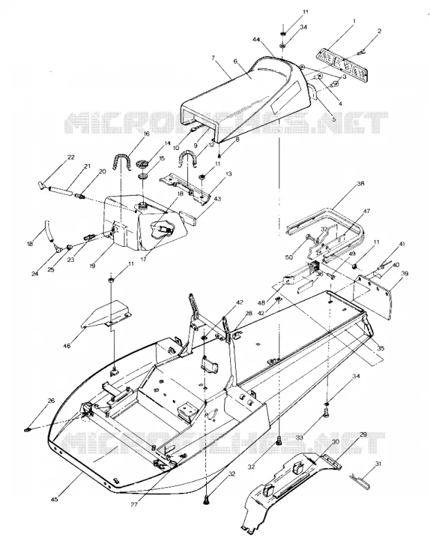 CHASSIS AND SIEGE STAR AND SPRINT E/S (4914151415001A)