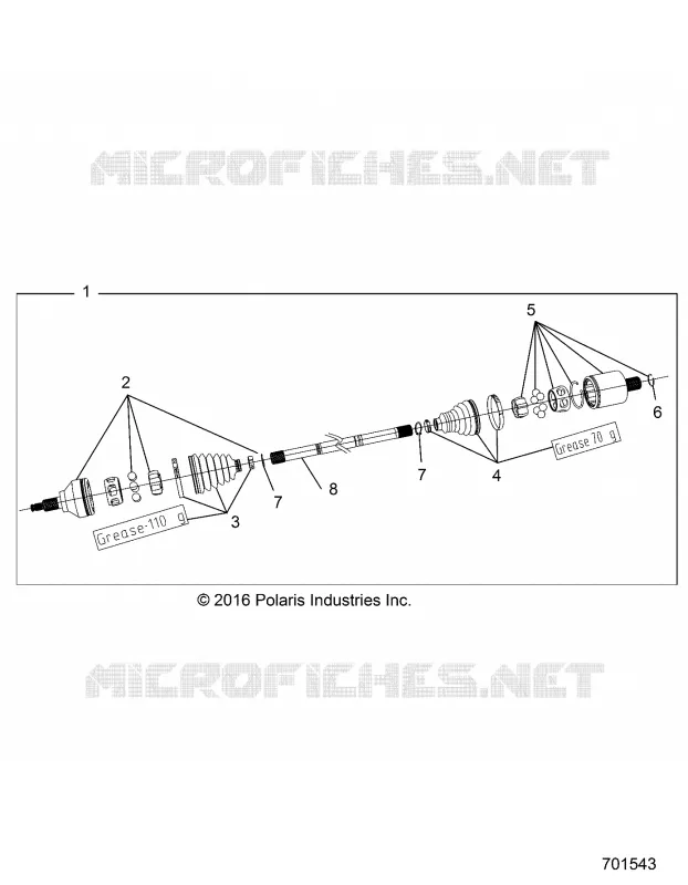 SYSTEME DE TRANSMISSION, FRONT HALF SHAFT