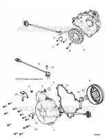 ENGINE, STATOR AND FLYROUE