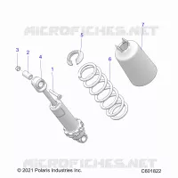 SUSPENSION, AMORTISSEUR AVANT TRACK
