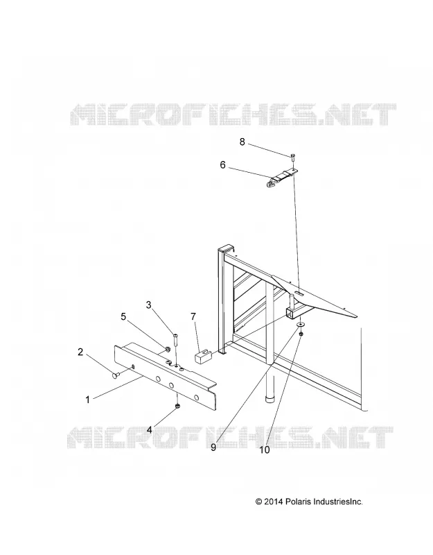 STAKE BED, CLIP IN LATCH