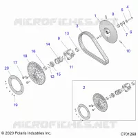SYSTÃˆME DE TRANSMISSION, SECONDARY CLUTCH