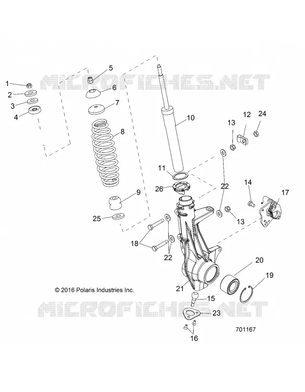 SUSPENSION, JAMBE DE FORCE AVANT