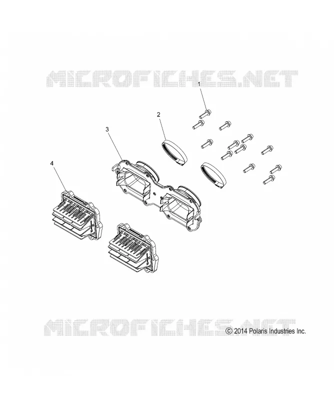 ENGINE, REED VALVE AND THROTTLE BODY ADAPTOR