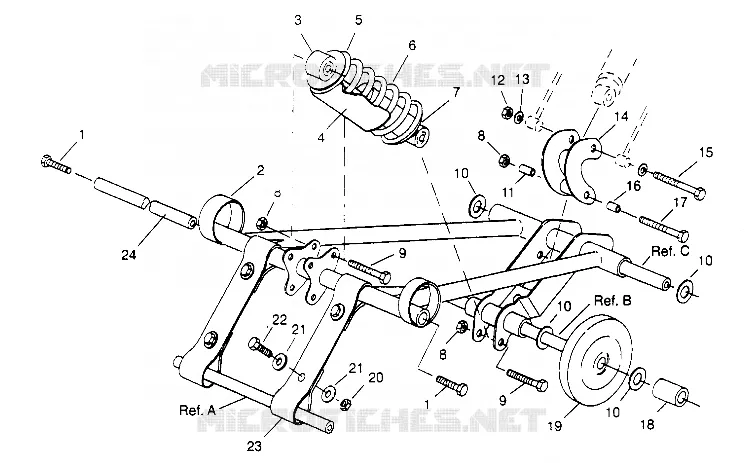 BRAS DE SUSPENSION AVANT 500 CARB 0952764 (4929192919B011)