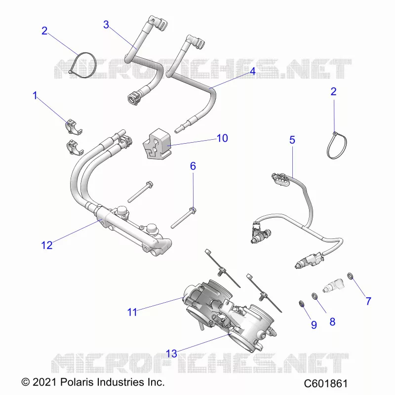 SYSTÃˆME D'ALIMENTATION, RAIL, LINES AND THROTTLE BODY