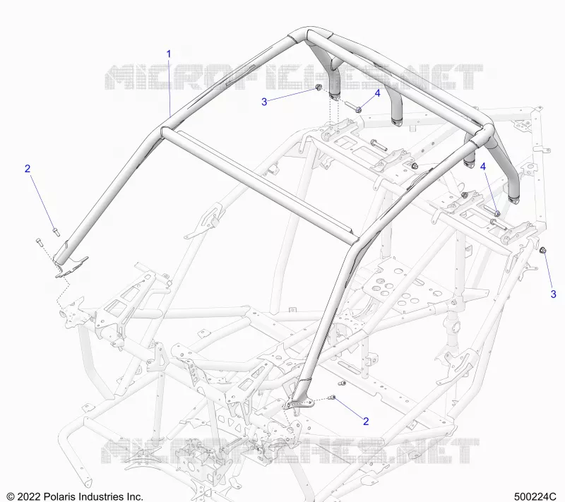 CHASSIS, EXCURSION TOP, MOUNTING