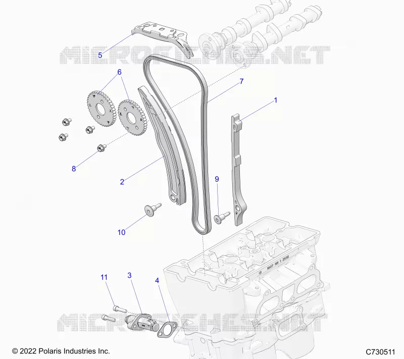 CHAINE DE DISTRIBUTION AND TENSIONER