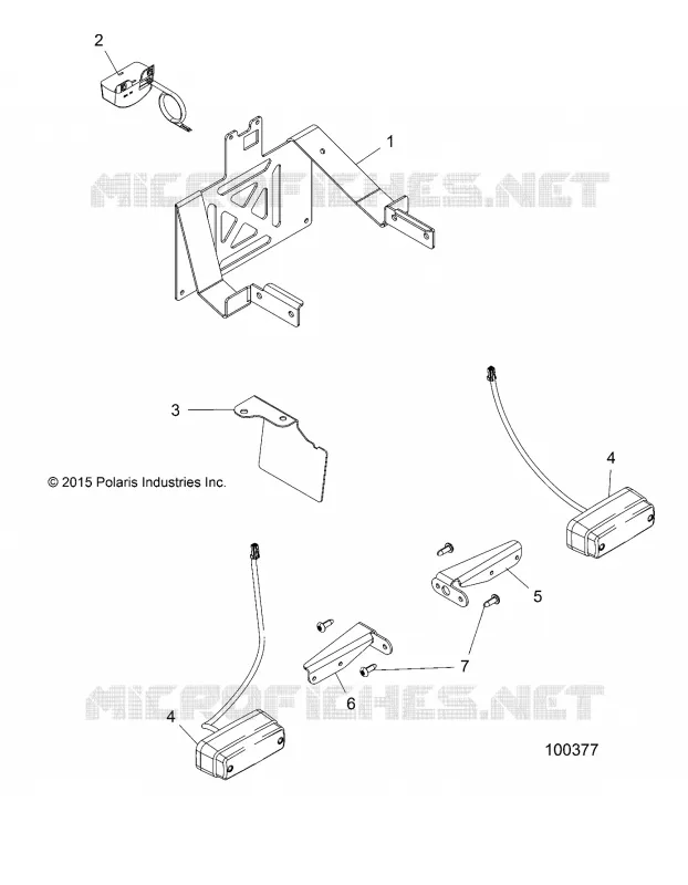 ELECTRICITE, TURN SIGNALS AND LICENSE PLATE