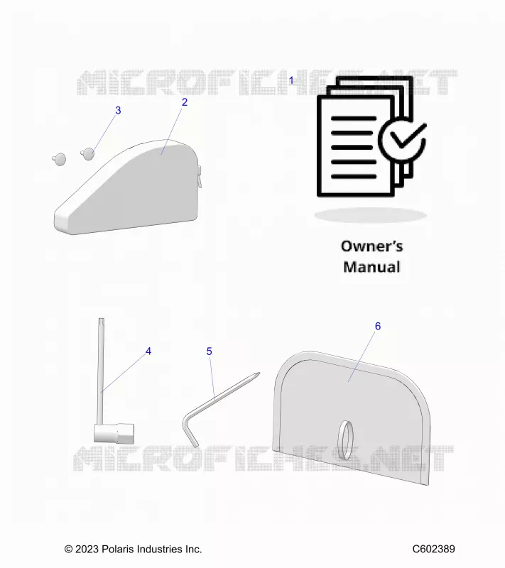 REFERENCE, MANUEL DU PROPRIETAIRE AND TOOL KIT