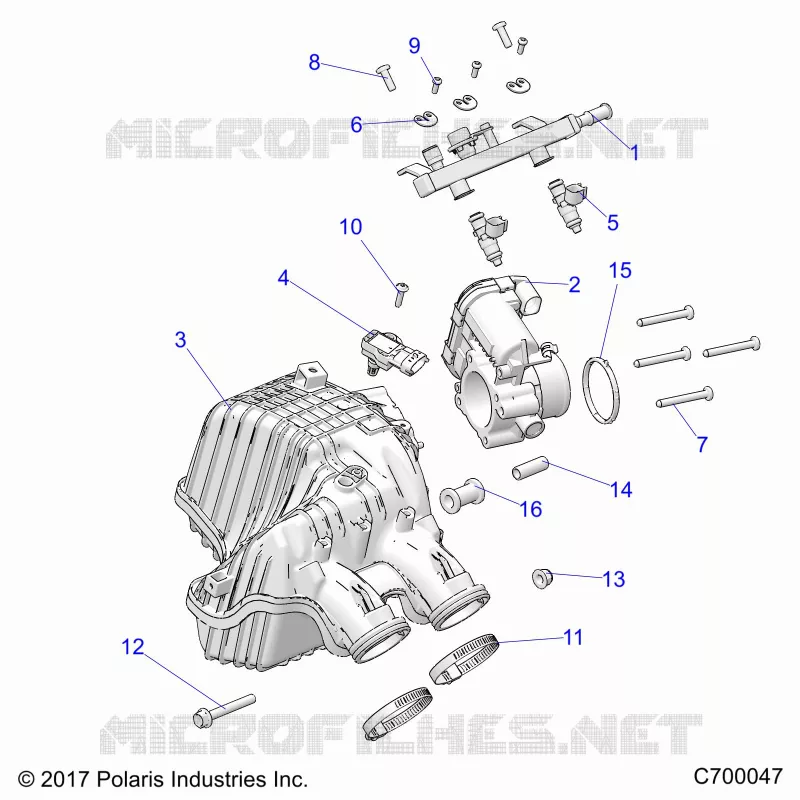 ENGINE, PRISE D'AIR MANIFOLD
