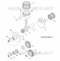 MOTEUR, VILEBREQUIN AND PISTON