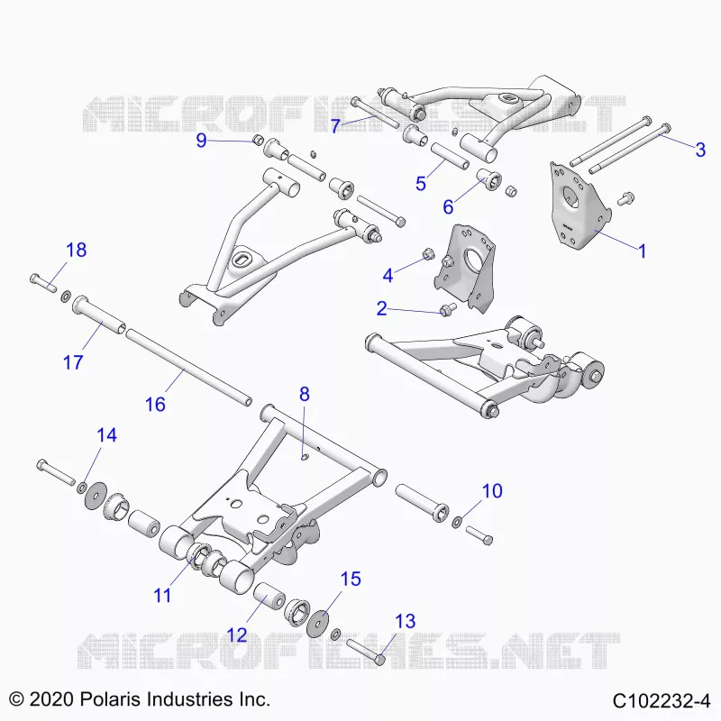 SUSPENSION ARRIERE CONTROL ARM, MOUNTING