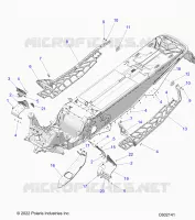 CHASSIS, PROTECTION D'EMBRAYAGE, FOOTRESTS, AND RUNNINGBOARDS