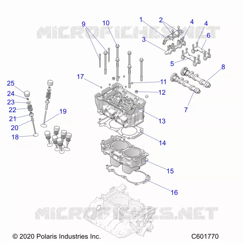ENGINE, CYLINDER/CULASSE ASM.