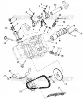 ADMISSION ET ECHAPPEMENT  Scrambler 500 W97BC50A (4943074307D005)