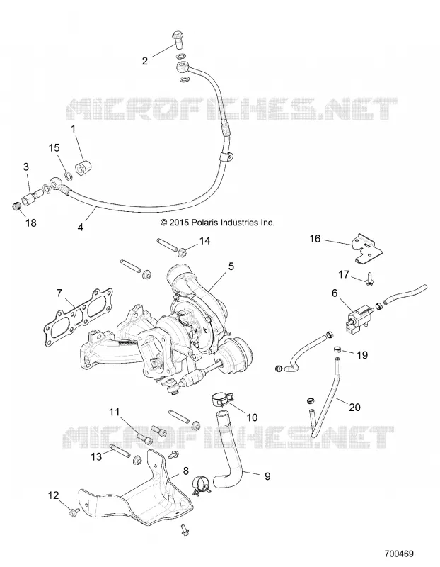 MOTEUR, TURBO CHARGER MOUNTING