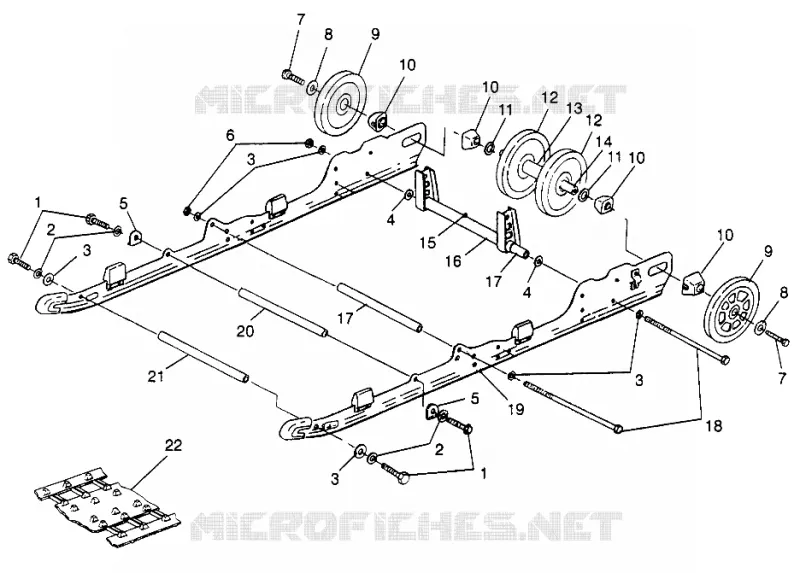 SUSPENSION 600 XC 0971776 AND EUROPEAN 600 XC E971776 (4937933793B009)