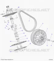 SYSTÃˆME DE TRANSMISSION, SECONDARY CLUTCH