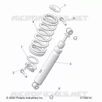 SUSPENSION, AMORTISSEUR AVANT MOUNTING