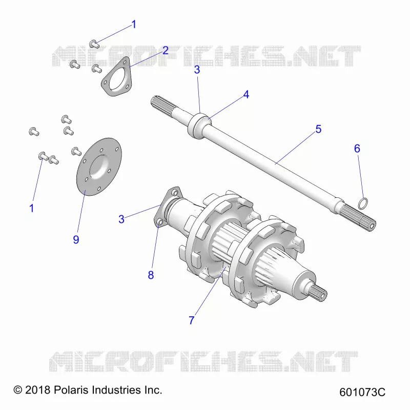 DRIVE TRAIN, JACKSHAFT AND ARBRE DE TRANSMISSION