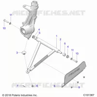 SUSPENSION, A-ARM AND SUPPORT MOUNTING