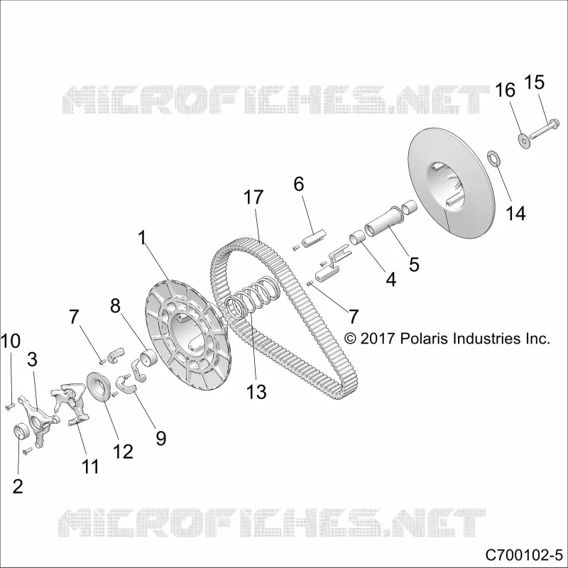 SYSTÃˆME DE TRANSMISSION, SECONDARY CLUTCH