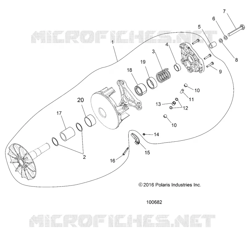 SYSTÈME DE TRANSMISSION, PRIMARY CLUTCH