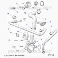 MOTEUR, WATERPUMP AND BYPASS
