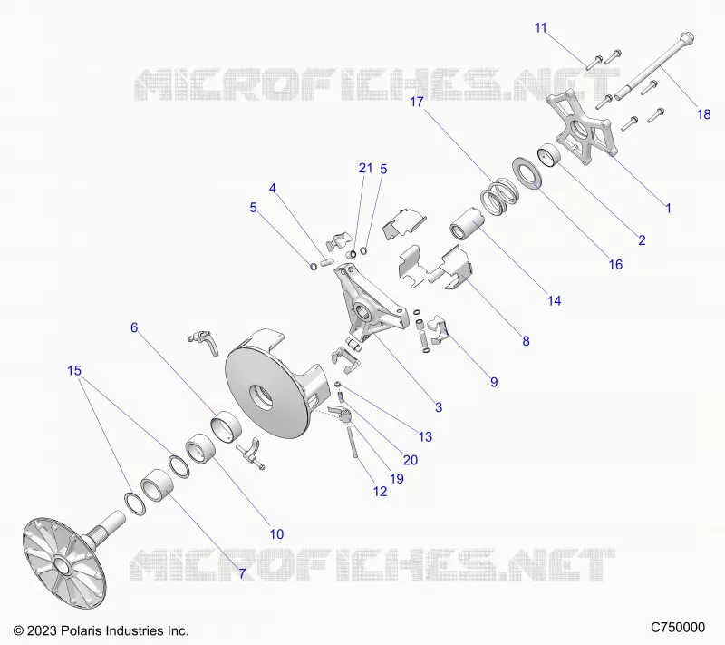 SYSTÃˆME DE TRANSMISSION, PRIMARY CLUTCH