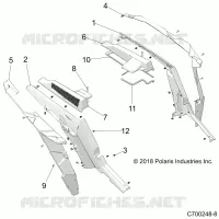 CARROSSERIE ARRIERE FENDERS AND BEZELS- Z22N4E99NK (C700248-8)
